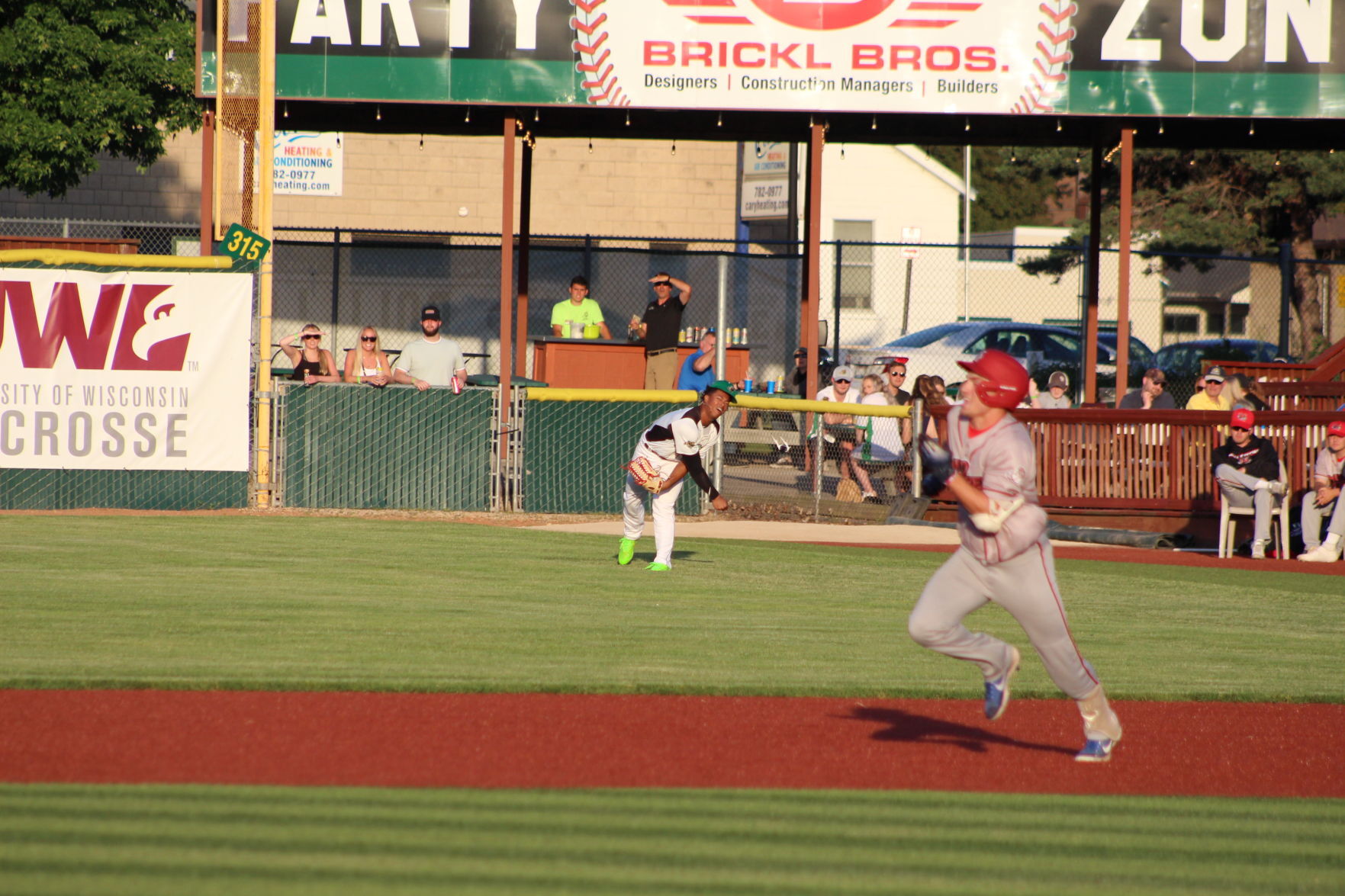Brandon Fields throws the ball